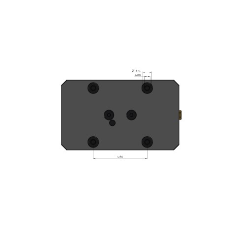 48205-125: Étau 5 axes Makro•Grip® 125 (Dessin technique )