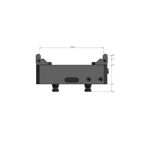 48205-125: 5-Axis Vise Makro•Grip® 125 (Technical drawing )