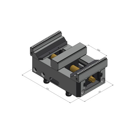 48205-TG2527: Mittelbacke + Gewindespindel Makro•Grip® 125 (Technische Zeichnung )