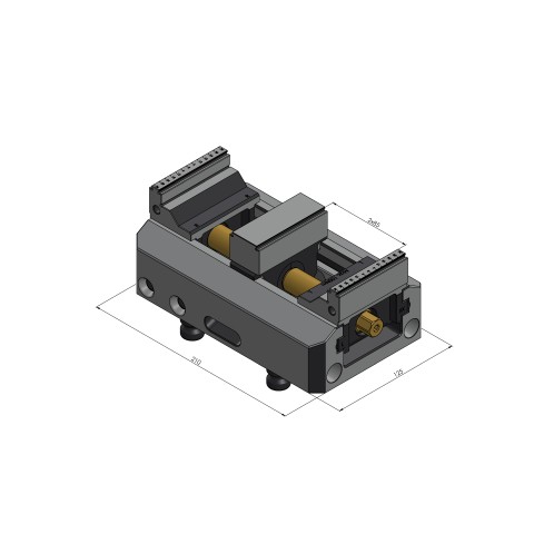 48205-TG7727 FS: Mittelbacke + Gewindespindel Makro•Grip® FS 125 (Technische Zeichnung )