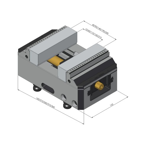 48409-125: Ganasce di contorno Makro•Grip® 125 (Disegno tecnico )