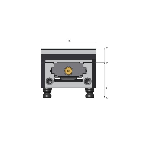 48409-125: Mors doux Makro•Grip® 125 (Dessin technique )