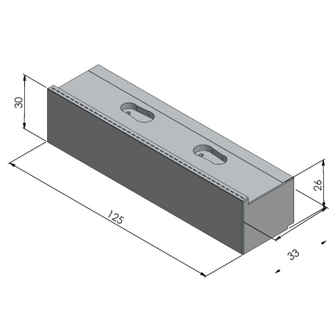 48409-125: Konturbacken Makro•Grip® 125 (Technische Zeichnung )