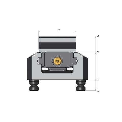 48409-77: Ganasce di contorno Makro•Grip® 77 (Disegno tecnico )