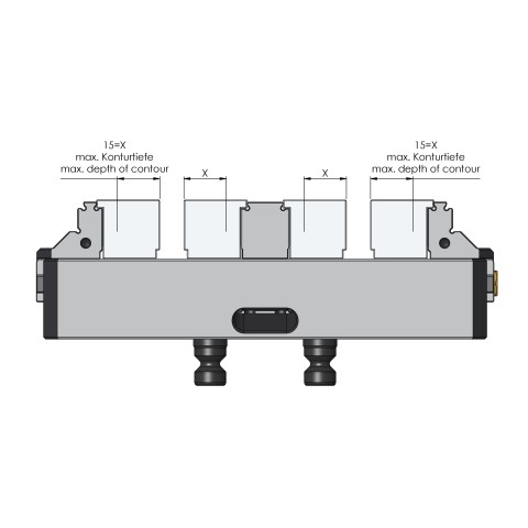 48409-77: Ganasce di contorno Makro•Grip® 77 (Disegno tecnico )