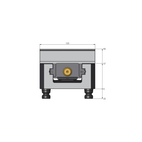 48419-125: Mors doux Makro•Grip® 125 (Dessin technique )