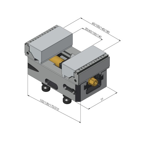 48419-77: Konturbacken Makro•Grip® 77 (Technische Zeichnung )