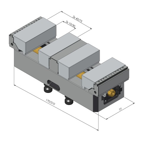 48419-77: Konturbacken Makro•Grip® 77 (Technische Zeichnung )