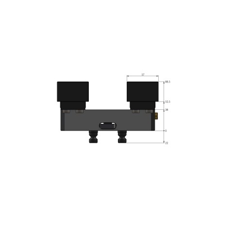 49080-77: Profile Clamping Vise Profilo 77 (Technical drawing )