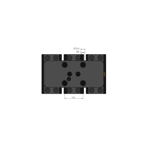 49080-TG77: Ganascia centrale + mandrino Profilo 77 (Disegno tecnico )