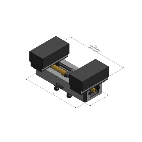 49120-77: Profilo Clamping Vise Profilo 77 (Technical drawing )