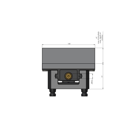 49250-125: Konturspanner Profilo 125 (Technische Zeichnung )