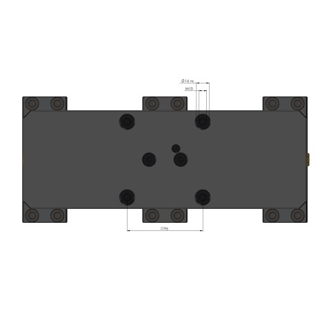 49250-TG125: Center Jaw + Spindle Profilo 125 (Technical drawing )