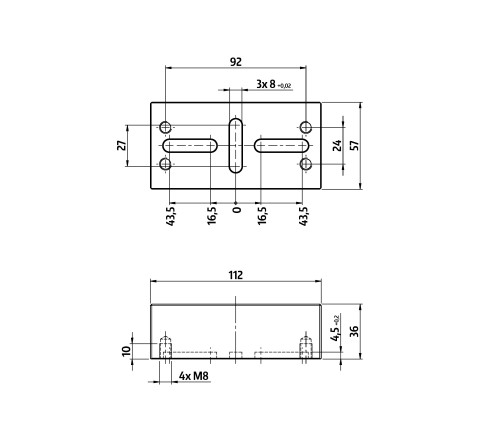 49779: Top Jaw Profilo 77 (Technical drawing )