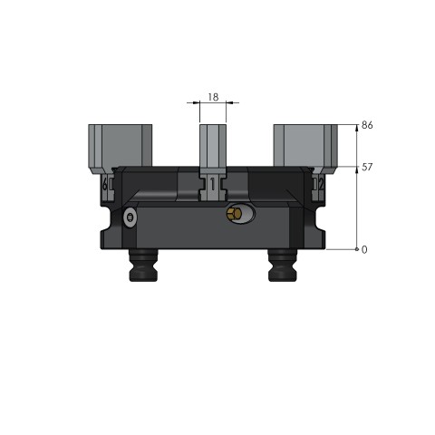 59616-73: Top Jaws Vasto•Clamp 96 (Technical drawing )