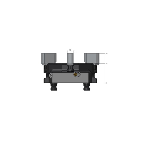 Technische Zeichnung 59616-62: Vasto•Clamp 96 Aufsatzbacken Stahl, weich, Spannbereich Ø 10 - 160 mm