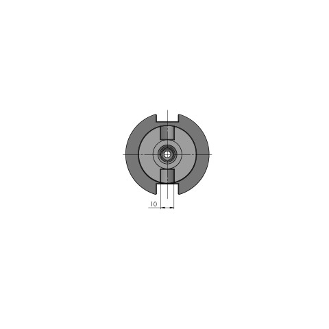 Technische Zeichnung 61500-CAT40: HAUBEX Werkzeugaufnahme CAT-40