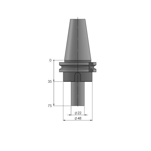 61500-SK40: Portautensili HAUBEX  (Disegno tecnico )