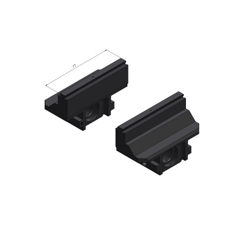 68077-7720: Mors de rechange Makro•Grip® 77 (Dessin technique )