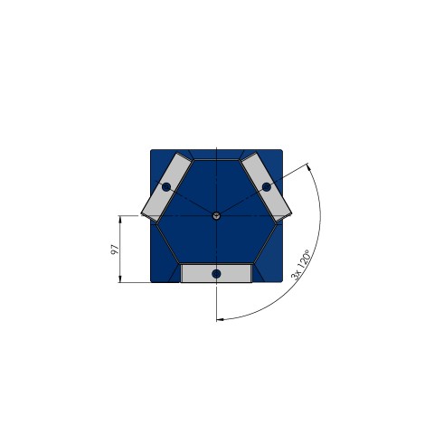 70263: 3-Seiten-Spannturm Quick•Point® 52 (Technische Zeichnung )