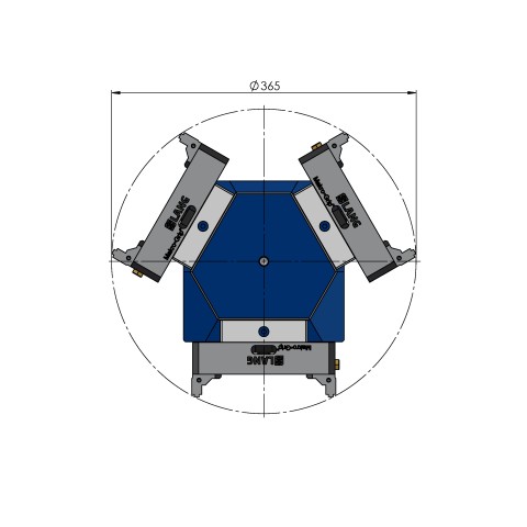 70263: 3-Seiten-Spannturm Quick•Point® 52 (Technische Zeichnung )