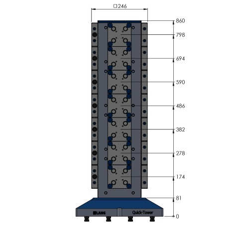 70850: Quick•Tower Quick•Point®  (Technische Zeichnung )