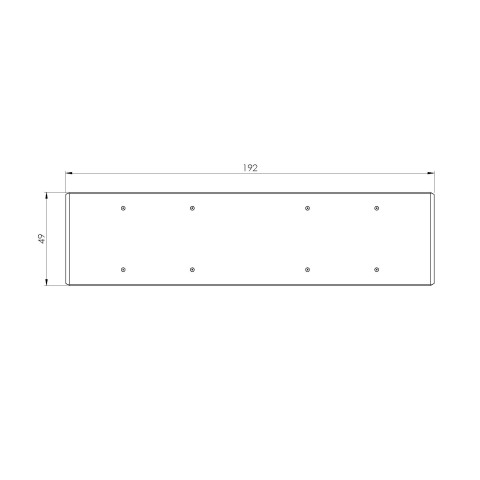 73190: Barra di estensione Quick•Point® Rail  (Disegno tecnico )