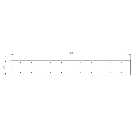 73380: Barre d'extension Quick•Point® Rail  (Dessin technique )