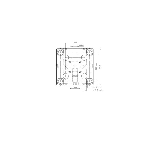 75600: Piastra a griglia Quick•Point® 52 (Disegno tecnico )