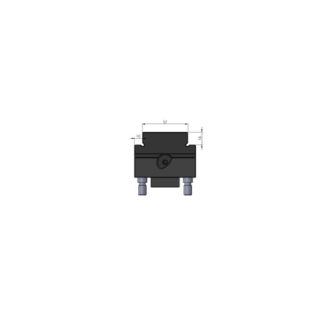 81450-TG: Center Top Jaw Makro•Grip® Ultra 125 (Technical drawing )