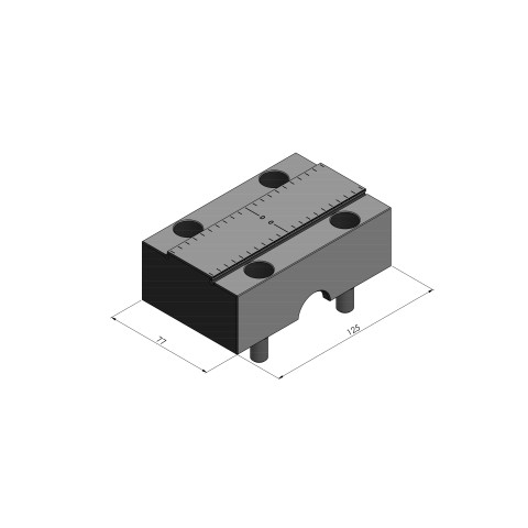 81483-TG: Mascella centrale Makro•Grip® Ultra 125 (Disegno tecnico )