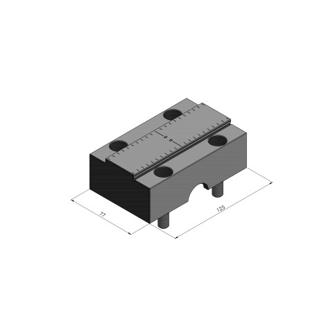 81485-TG: Center Jaw Makro•Grip® Ultra 125 (Technical drawing )