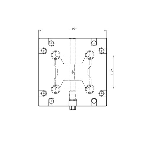 85710: Plaque modulaire Quick•Point® 96 (Dessin technique )