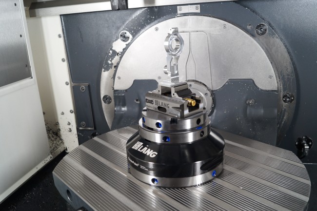 Cnc vise	held securely in a zero point plate from workholding expert LANG